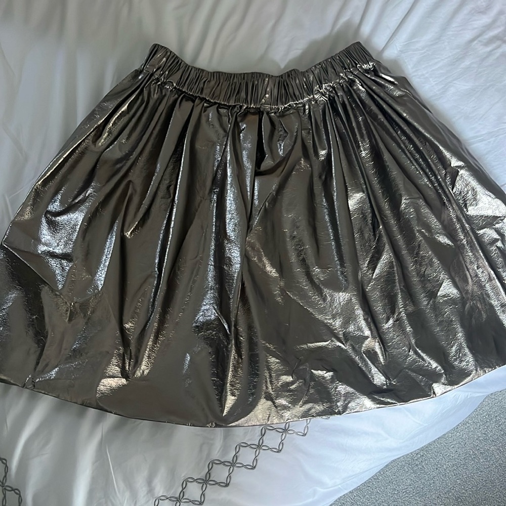 MSGM metallic skirt